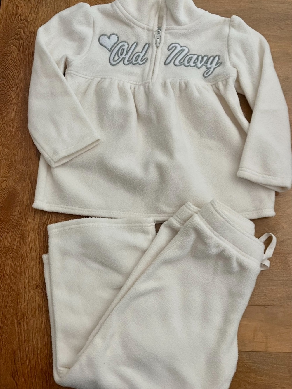 Old Navy Cream Kids Fleece  Set